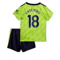 Manchester United Casemiro #18 Fotballklær Tredjedraktsett Barn 2022-23 Kortermet (+ korte bukser)